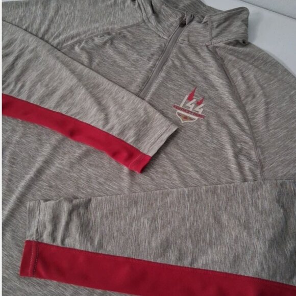 47 Forward 144th Kentucky Derby Quarter Zip Heathered Womans Large Thumb Holes - Picture 5 of 10